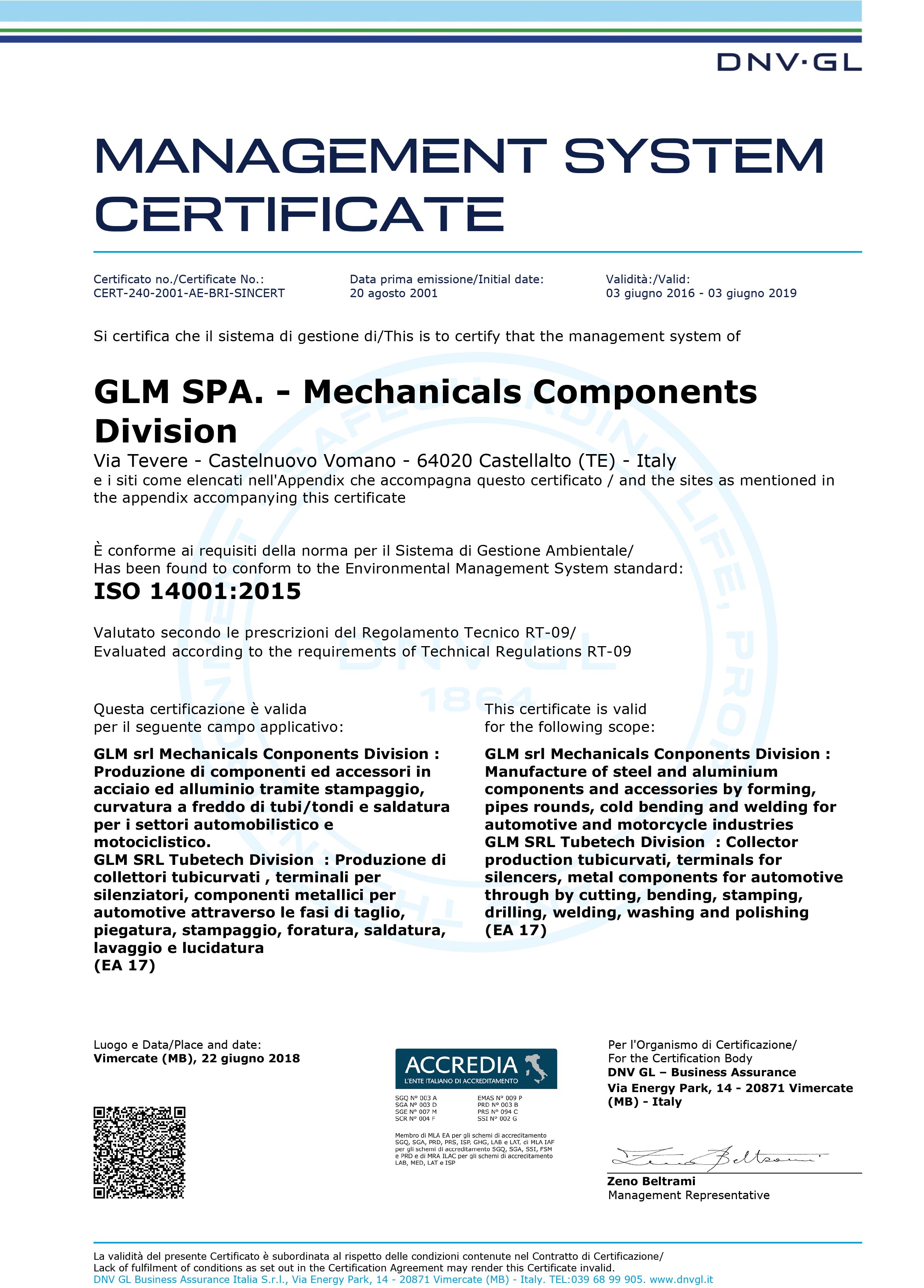 CERTIFICATO_CERT- ISO 14001_2015 Tubetech e Mechanical-1